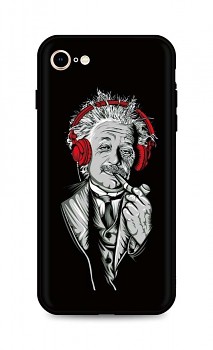 Zadní silikonový kryt DARK na iPhone SE 2022 Albert Einstein