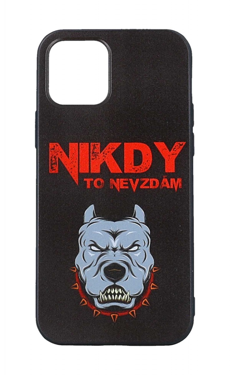 Levně Kryt TopQ iPhone 12 silikon Nikdy to nevzdám 54250 (pouzdro neboli obal na mobil iPhone 12)