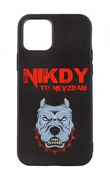 Zadní silikonový kryt DARK na iPhone 12 Nikdy to nevzdám