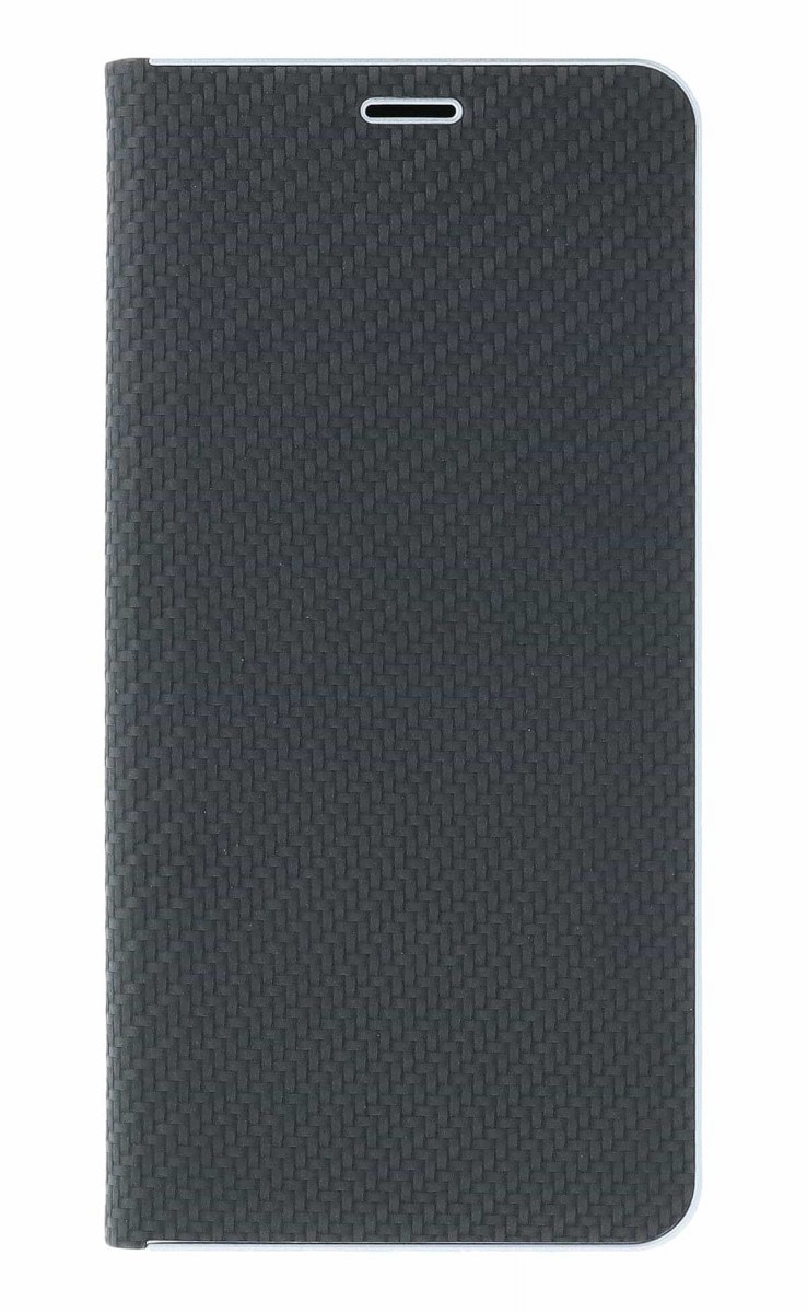 Knížkové pouzdro Luna Carbon Book na Samsung S25 Ultra černé