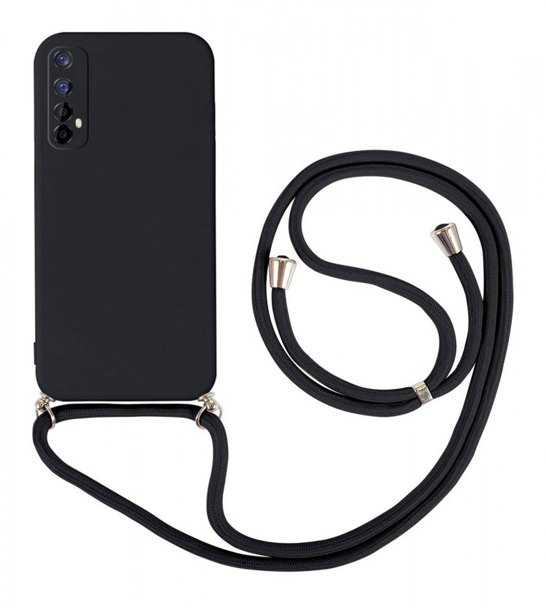 Zadní kryt na Realme 7 černý se šňůrkou