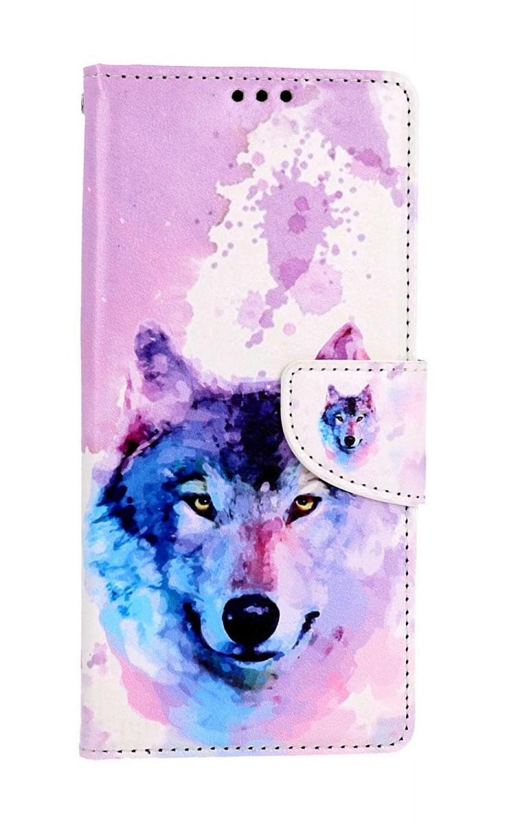 Levně Pouzdro TopQ Samsung A14 5G knížkové Polární vlk 94254 (kryt neboli obal na mobil Samsung A14 5G)