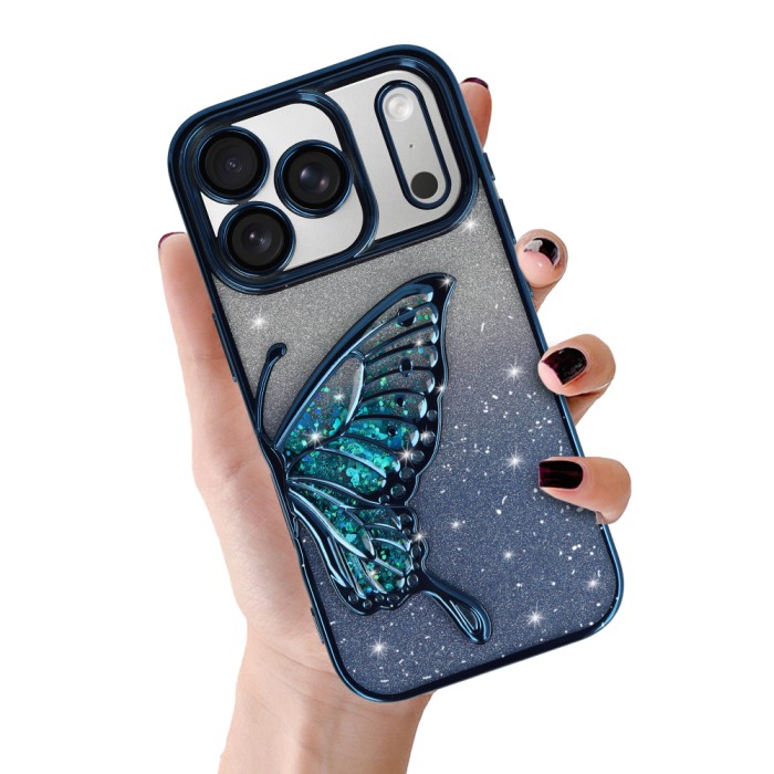 Levně Zadní kryt Tel Protect Butterfly Water pro iPhone 17 Pro Max blue