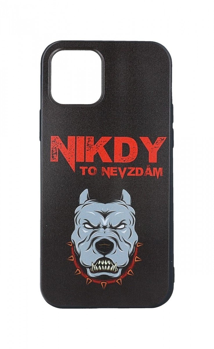 Zadní silikonový kryt DARK na iPhone 12 Pro Nikdy to nevzdám