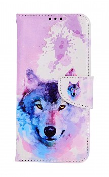 Knížkové pouzdro na Samsung A54 5G Polární vlk 