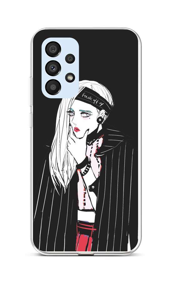 Zadní silikonový kryt na Samsung A33 5G Dark Girl