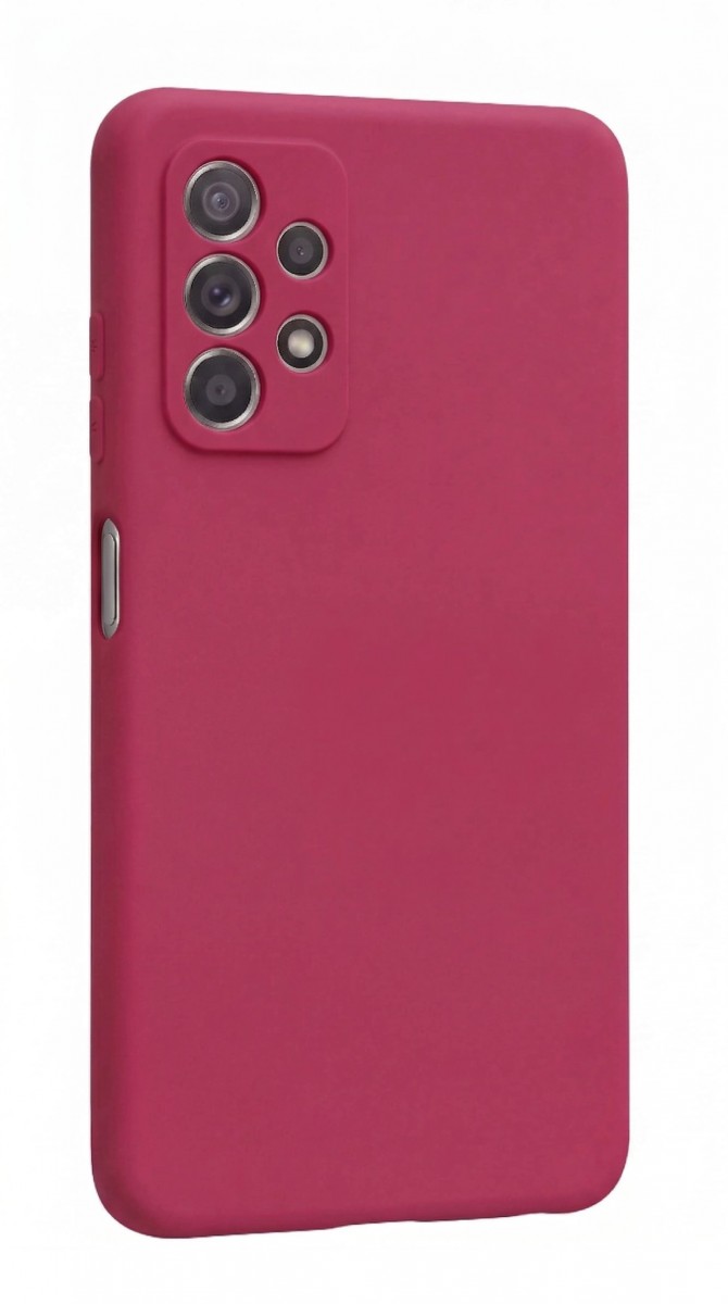 Zadní kryt Silicone Lite pro Samsung Galaxy A52/A52S malinový