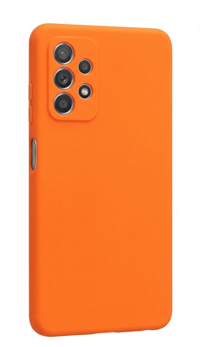 Levně Zadní kryt Silicone Lite pro Samsung Galaxy A52/A52S oranžový