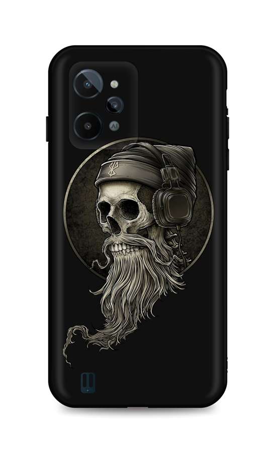Zadní silikonový kryt DARK na Realme C31 Music Skeleton