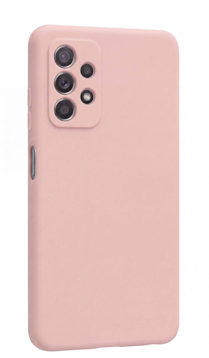 Levně Zadní kryt Silicone Lite pro Samsung Galaxy A52/A52S pudrově růžový