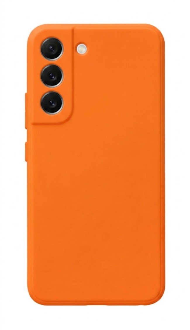 Levně Zadní kryt Silicone Lite pro Samsung Galaxy S22 oranžový