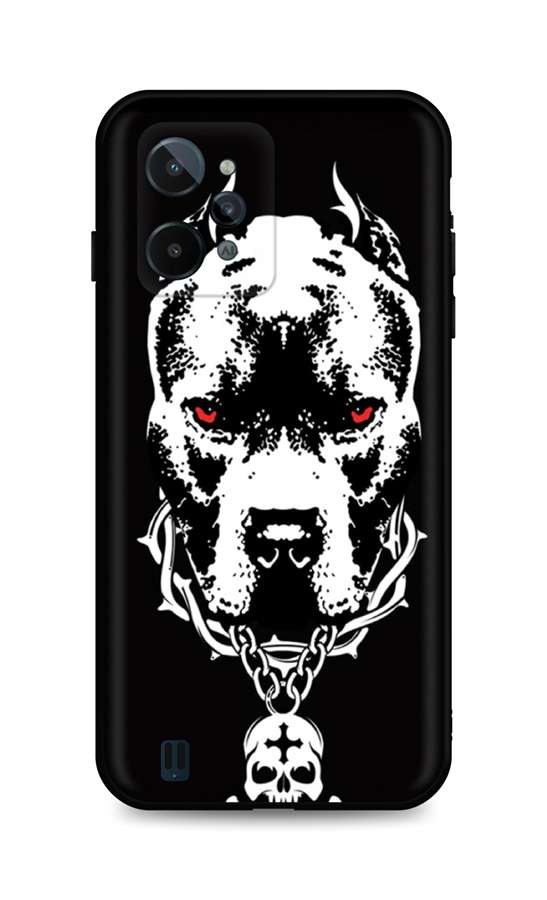 Zadní silikonový kryt DARK na Realme C31 Fighting Dog