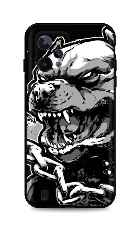 Levně Kryt TopQ Realme C31 silikon Agressive Pitbull 74295 (pouzdro neboli obal na mobil Realme C31)