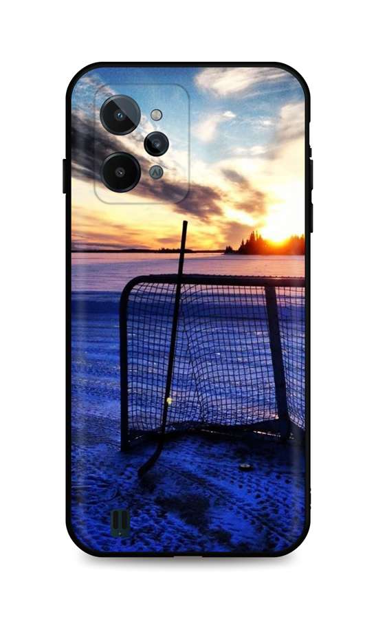Levně Kryt TopQ Realme C31 silikon Hockey Sunset 74307 (pouzdro neboli obal na mobil Realme C31)