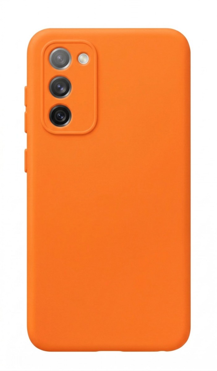 Levně Zadní kryt Silicone Lite pro Samsung Galaxy S20 FE/Lite oranžový