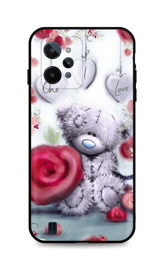 Zadní silikonový kryt DARK na Realme C31 Teddy Bear