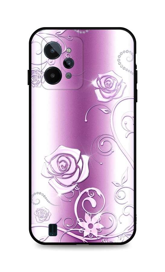 Zadní silikonový kryt DARK na Realme C31 Abstract Roses