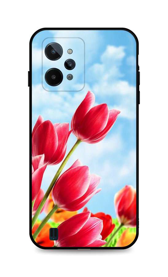 Levně Kryt TopQ Realme C31 silikon Tulips 74321 (pouzdro neboli obal na mobil Realme C31)