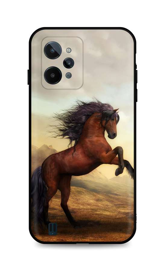 Zadní silikonový kryt DARK na Realme C31 Brown Horse