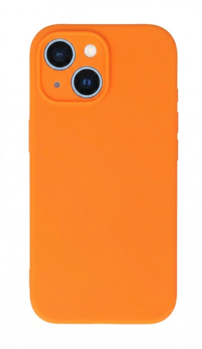 Levně Zadní kryt Silicone Lite pro iPhone 13 oranžový