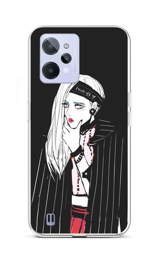 Levně Kryt TopQ Realme C31 silikon Dark Girl 74344 (pouzdro neboli obal na mobil Realme C31)