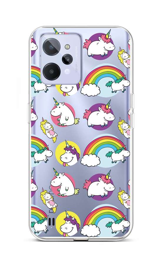 Levně Kryt TopQ Realme C31 silikon Chunky Unicorns 74356 (pouzdro neboli obal na mobil Realme C31)