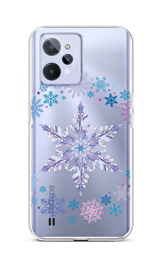 Levně Kryt TopQ Realme C31 silikon Snowflake 74363 (pouzdro neboli obal na mobil Realme C31)