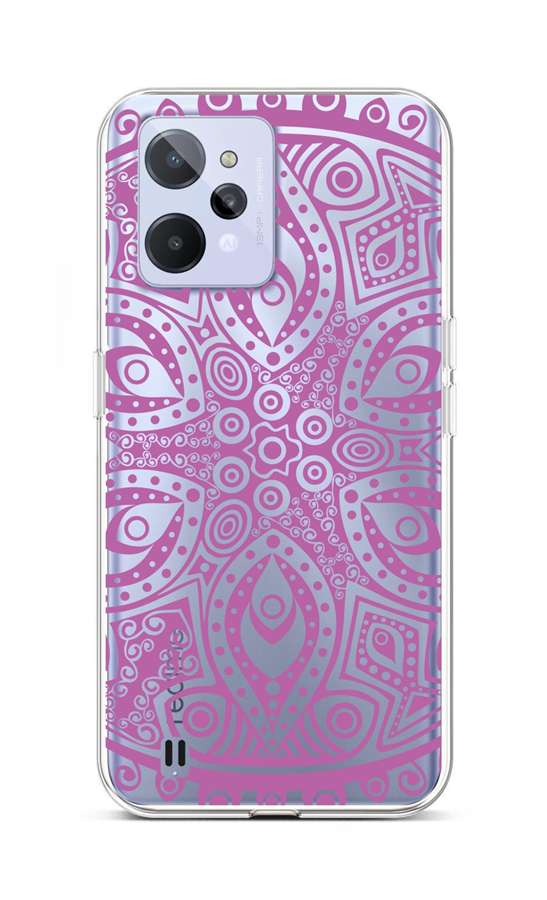Levně Kryt TopQ Realme C31 silikon Violet Mandala 74364 (pouzdro neboli obal na mobil Realme C31)