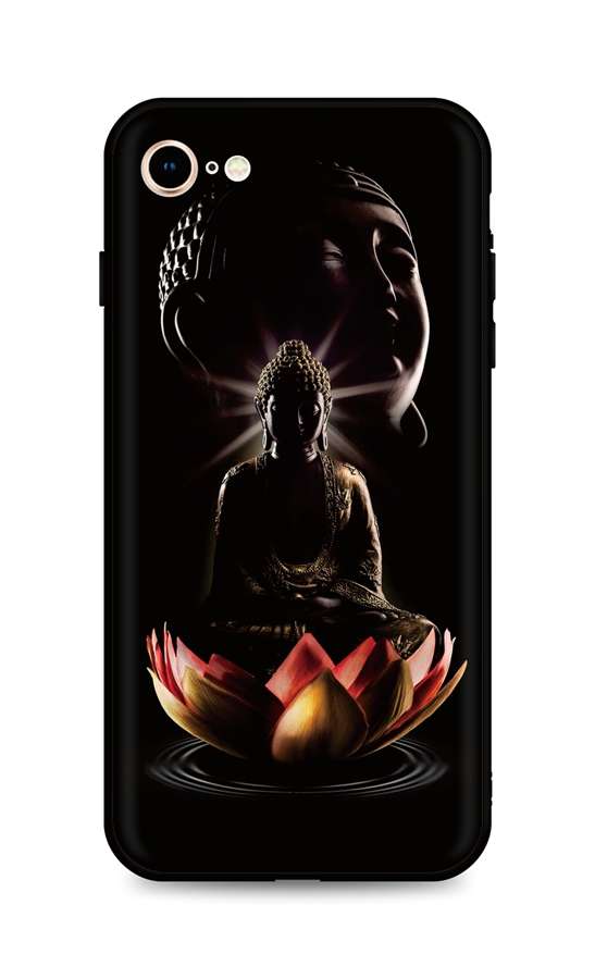 Zadní silikonový kryt DARK na iPhone SE 2022 Meditation