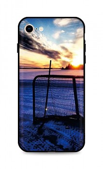 Zadní silikonový kryt DARK na iPhone SE 2022 Hockey Sunset