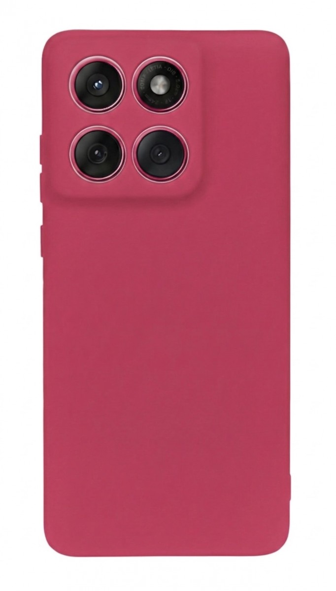 Zadní kryt Silicone Lite pro Motorola Edge 60 Pro 5G malinový