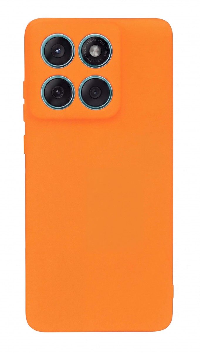 Zadní kryt Silicone Lite pro Motorola Edge 60 Pro 5G oranžový