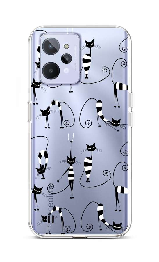 Levně Kryt TopQ Realme C31 silikon Cats 1 74407 (pouzdro neboli obal na mobil Realme C31)