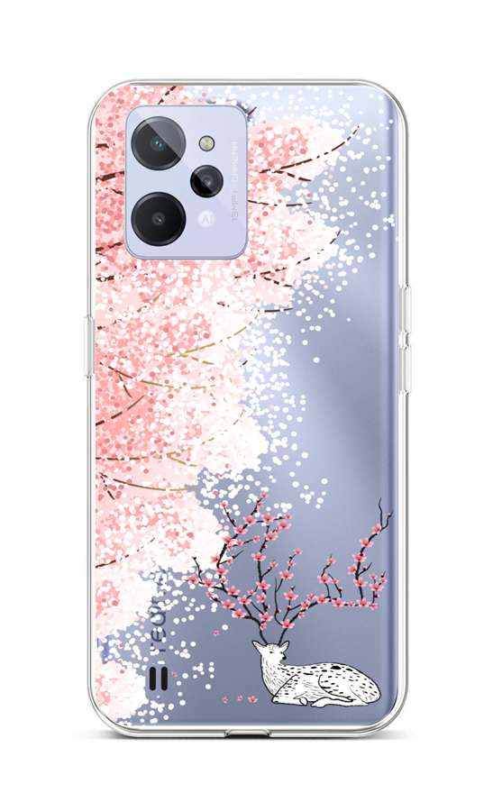 Levně Kryt TopQ Realme C31 silikon Blooming Deer 74416 (pouzdro neboli obal na mobil Realme C31)