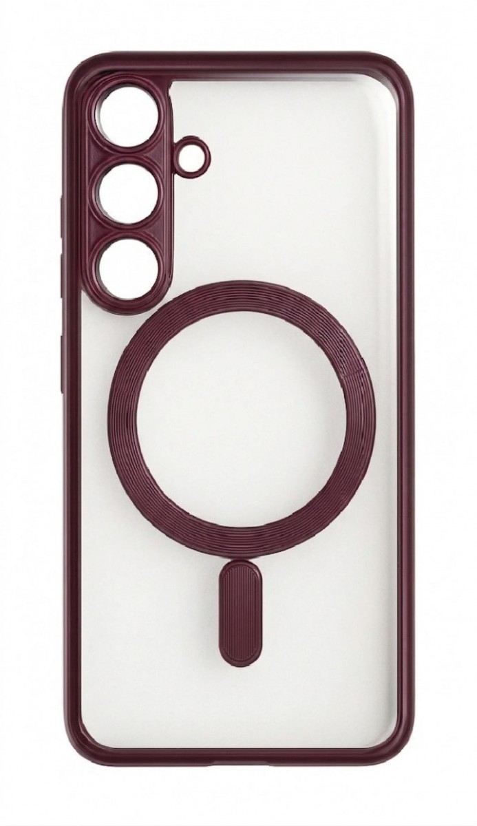Levně Kryt Metallic Magsafe pro Samsung Galaxy S26 cherry
