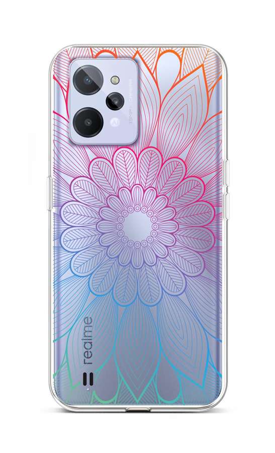 Levně Kryt TopQ Realme C31 Rainbow Mandala 74429 (pouzdro neboli obal na mobil Realme C31)