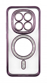 Kryt Bling Magsafe pro Xiaomi Redmi Note 15 4G fialový