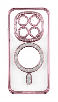 Kryt Bling Magsafe pro Xiaomi Redmi Note 15 4G růžový