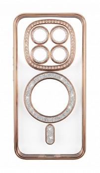 Kryt Bling Magsafe pro Xiaomi Redmi Note 15 4G zlatý
