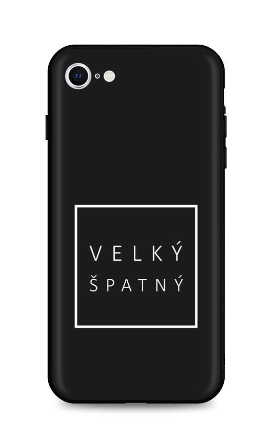 Zadní silikonový kryt DARK na iPhone SE 2020 Velký špatný 
