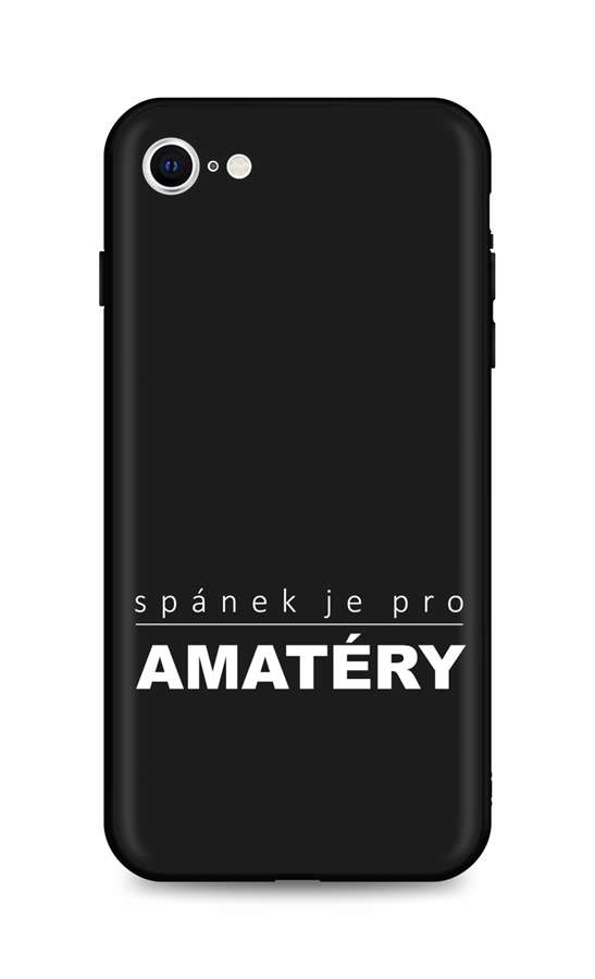 Zadní silikonový kryt DARK na iPhone SE 2020 Bez spánku  