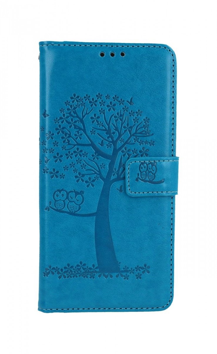 Knížkové pouzdro na Xiaomi Redmi 9 Tyrkysový strom sovičky