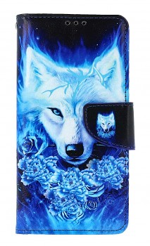 Knížkové pouzdro na Xiaomi Redmi 9C Tyrkysový vlk