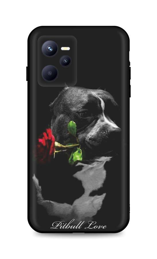 Levně Kryt TopQ Realme C35 Pitbull Love 74481 (pouzdro neboli obal na mobil Realme C35)