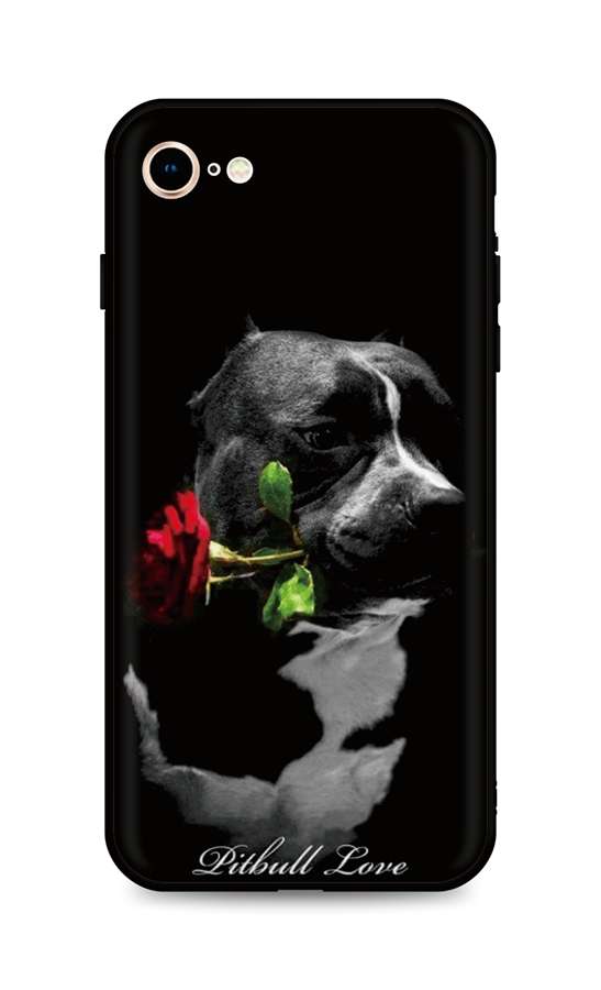 Levně Kryt TopQ iPhone SE 2022 silikon Pitbull Love 74497 (pouzdro neboli obal na mobil iPhone SE 2022)