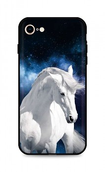 Zadní silikonový kryt DARK na iPhone SE 2022 White Horse