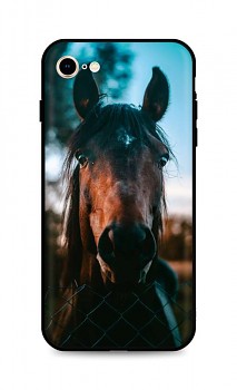 Zadní silikonový kryt DARK na iPhone SE 2022 Horse