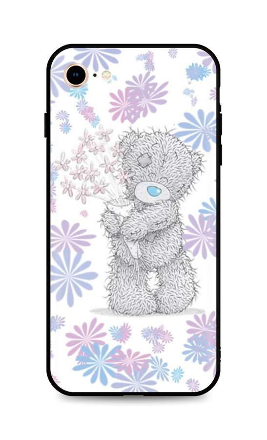 Levně Kryt TopQ iPhone SE 2022 silikon Floral Teddy 74523 (pouzdro neboli obal na mobil iPhone SE 2022)