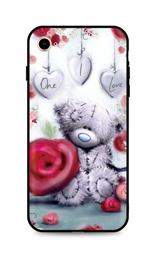 Zadní silikonový kryt DARK na iPhone SE 2022 Teddy Bear