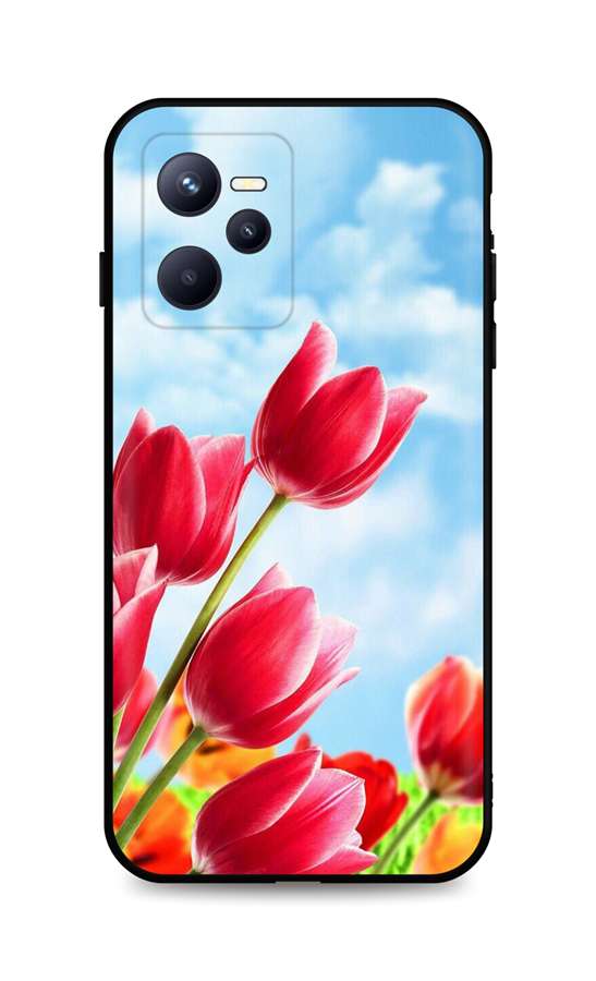 Levně Kryt TopQ Realme C35 Tulips 74530 (pouzdro neboli obal na mobil Realme C35)